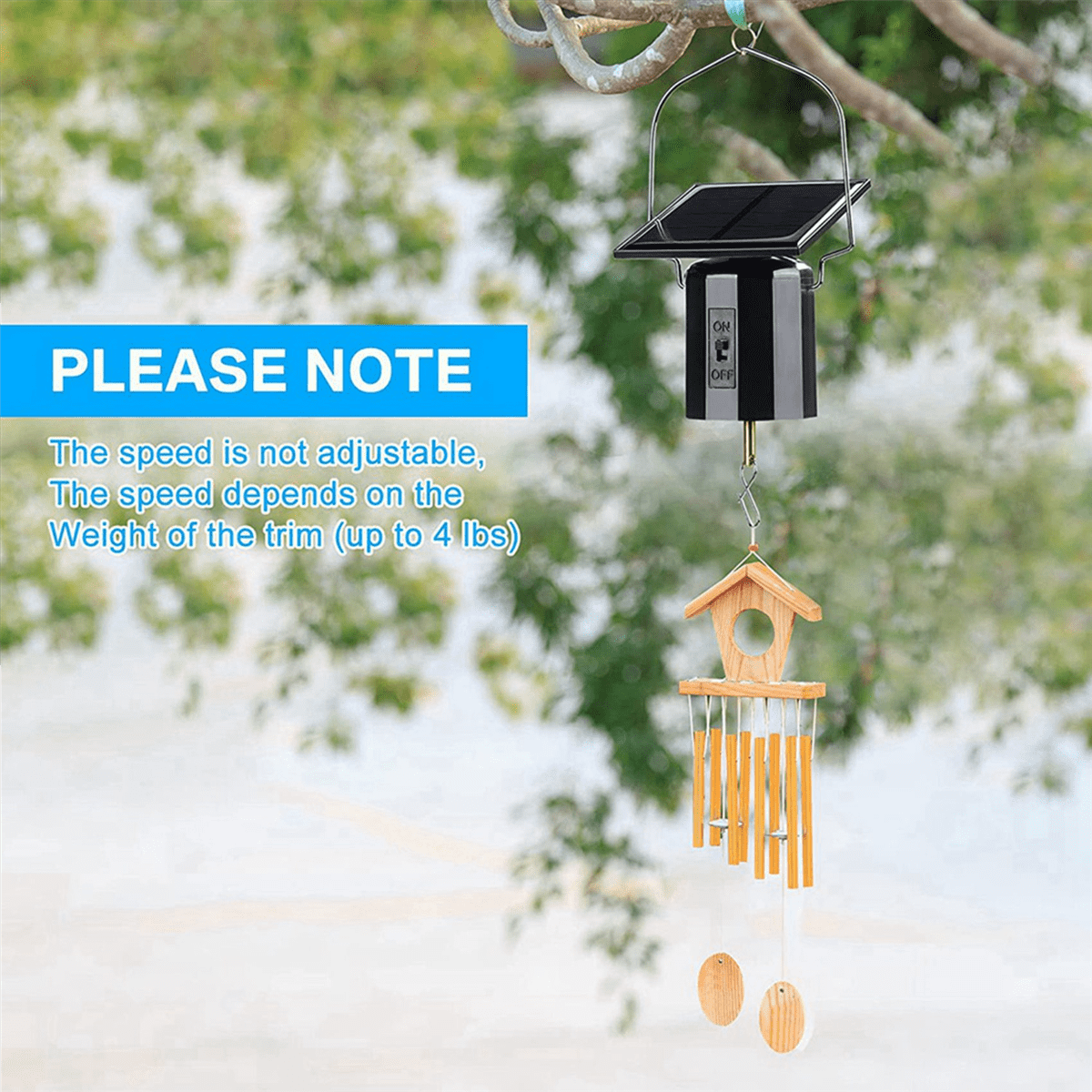 8Pcs Solar Powered Wind Spinner Motor Solar  Hanging Rotating Motor Revolving Wind Chime Spinner Motor for Display