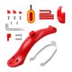 thumbnail image 1 of Soidarity Protección de guardabarros trasero para patinete eléctrico, cubierta de soporte de luz trasera, accesorios de protección Universal, Patinetes eléctricos Rojo, 1 of 6