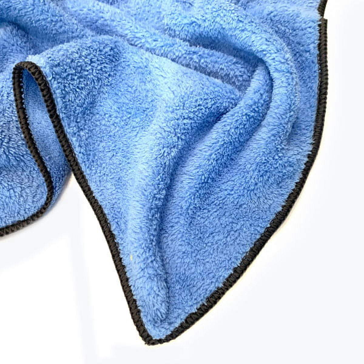 Auto Drive Super Soft Detailing Cleaning Towels, Blue and Yellow, 8 Packs