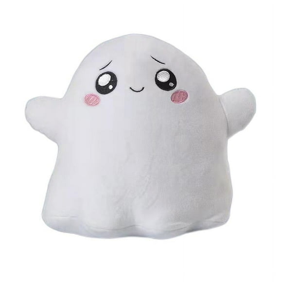 Luminous Cartoon Plushies Dolls,Glowing Fox Box Stone Ghost Canned Branch,Cute Anime Cosplay Plush Toys Gifts for Cartoon Fans(Ghost)