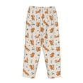 thumbnail image 5 of Naloa Cute Squirrel Fall Print Women’s Ultra-Soft Comfy Pajama Lounge Pants with Pockets & Drawstring, 5 of 8