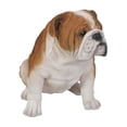 thumbnail image 4 of 18.5" Sitting Bull Dog Outdoor Garden Statue, 4 of 5