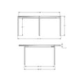 thumbnail image 5 of Amisco Drew 36" Round Coffee Table - Greyish-Brown TFL / Black Metal, 5 of 5