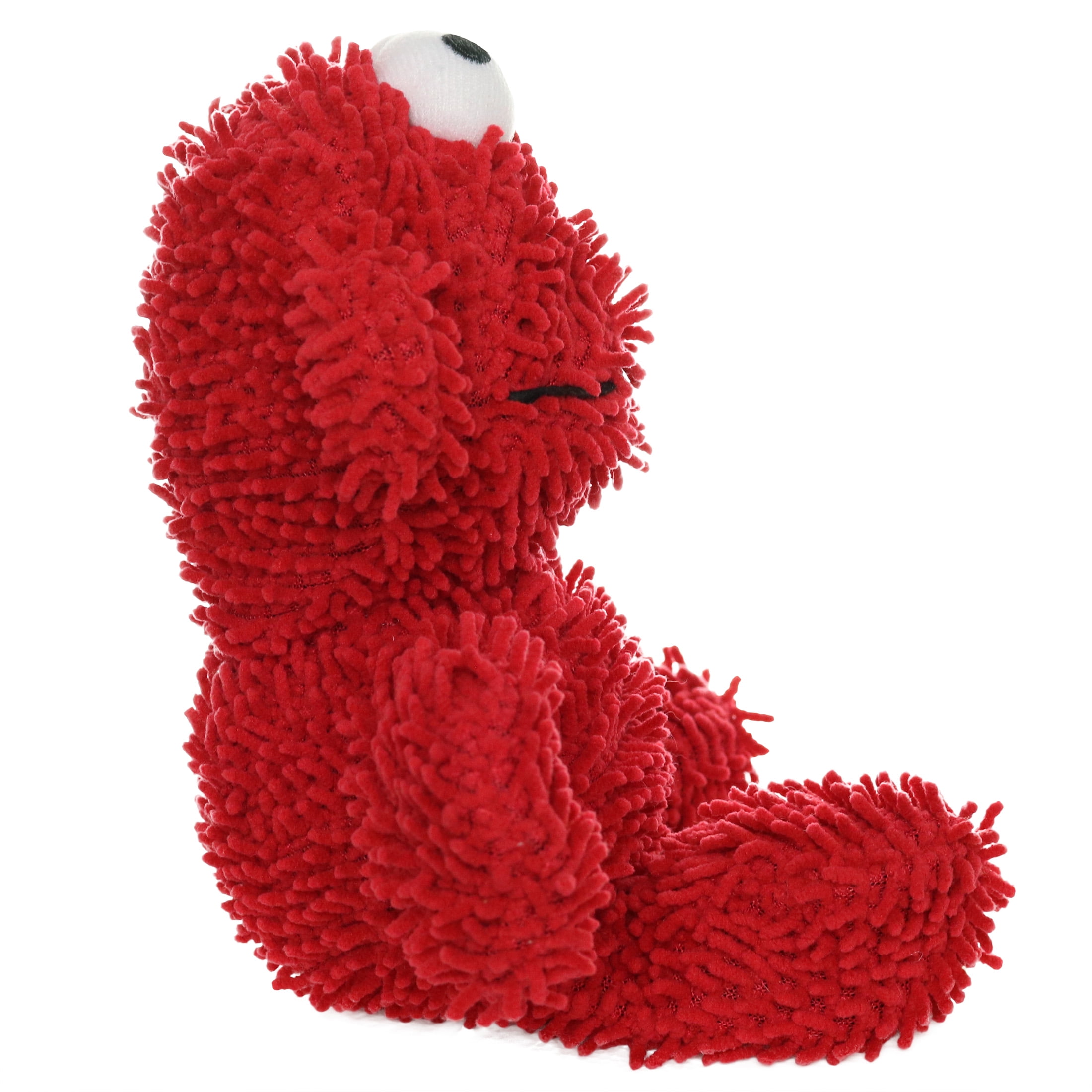 (2 pack) Mighty Microfiber Ball Medium Monster Red Durable Plush Squeaky Dog Toy