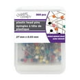 thumbnail image 1 of Épingles à tête en plastique UNIQUE CREATIV — Couleurs assorties, 27 mm × 0,65 mm, paquet de 300, 1 of 3