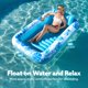 thumbnail image 2 of Sloosh Tumbona Inflable para Piscina de Bronceado para Adultos, 187 Cm X 117 Cm, Tamaño Grande, Color Azul y Blanco, 2 of 7