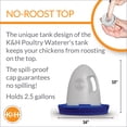 thumbnail image 3 of K&H Pet Products Poultry Waterer Unheated Blue 2.5 Gallons, 3 of 7