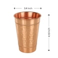 thumbnail image 2 of Juego de 2 Vasos para Beber de Cobre Martillado JYPR de 385 ml, 2 of 6