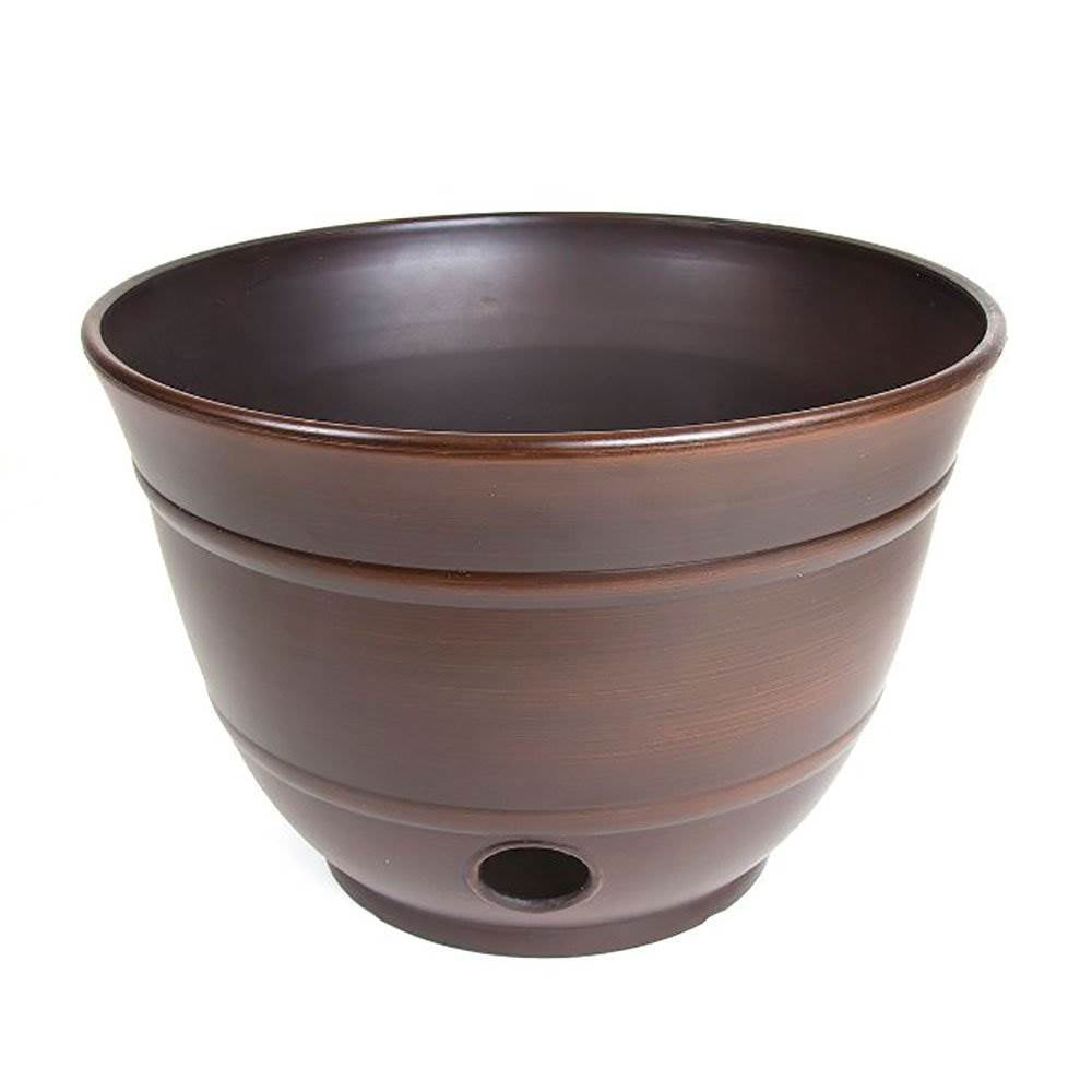 Liberty Garden LBG1924 Banded High Density Resin Hose Holder Pot with