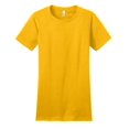 thumbnail image 5 of District Adult Female Women Plain Short Sleeves T-Shirt Gold 4X-Large, 5 of 6