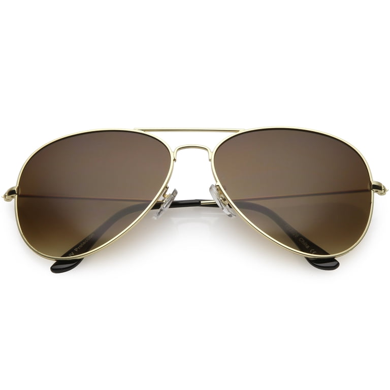 Large Oversize Aviator Sunglasses Metal Frame Gradient Lens  display picture 1