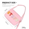 thumbnail image 5 of Personalized Letter Initial Makeup Bag for Women , Large Cosmetic Travel Toiletry Bag , Birthday Gifts,  Preppy Stuff  Trendy Cosmetic Bag | Toiletry Bag, 5 of 5