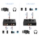thumbnail image 4 of Dinheiro Conmutador de Audio RCA L/R 2(1)-En-1(2)-Salida, Conmutador de Audio Estéreo Silencioso Analógico con Control de Volumen, Selector de Audio Distribuidor de Sonido para Altavoces de PC, 4 of 5