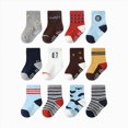 thumbnail image 2 of CAUYDY 12 18 36 Months Baby Boys Cute Socks 12PC Set Toddler Spring Summer Fall Winter Grip Crew Socks Sizes 1-3 Years, 2 of 4