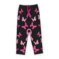 thumbnail image 6 of Fotbe Breast Cancer Women's Pajama Pants,Sleepwear Pants,Pj Bottoms Drawstring And Pockets-XX-Large, 6 of 7
