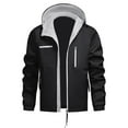thumbnail image 4 of ZACPNCV Fall Men Camping Jacket Man's Oversize Spring Outdoor Coat Male Work Wear Clothes Hoodie Coat, 4 of 5