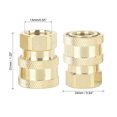 thumbnail image 2 of 2Pcs Coche R?pido Conector Presi?n Arandela Adaptador 1/4" Rosca Enchufe Unique Bargains Zócalo hembra de conexión rápida, 2 of 6