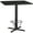 Black, variant on Flash Furniture 42'' Square Black Laminate Table Top with 33'' x 33'' Bar Height Table Base and Foot Ring
