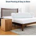 thumbnail image 5 of Mattress Topper Full Extra Long, 2 Inch Green Tea Egg Crate Memory Foam with Zippered Bamboo Cover, 5 of 7