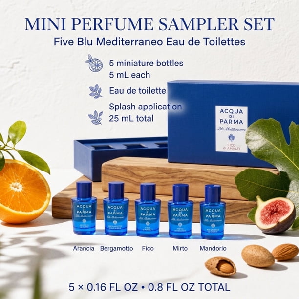 Acqua di Parma, Blu Mediterraneo 5-Piece Set, Travel Gift for Men