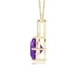 thumbnail image 2 of ANGARA Natural Claw-Set 1.35 ct Amethyst Infinity Pendant with Diamonds in 14K Yellow Gold for Women (Size-7mm) | February Birthstone, Anniversary, Jewelry Gift for Women | Natural Amethyst Necklace, 2 of 7