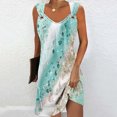thumbnail image 1 of Puntoco Vestidos Mujer Verano Mujer Playa Impreso Elegante Estilo Casual Vestido con Cuello En V con Correa, 1 of 5