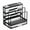 Black, variant on PPgejGEK Kitchen Knife Storage Rack, Multi-Functional Countertop Cutting Board and Chopsticks Holder, 24x22x16cm/9.45x8.66x6.3in, Stainless Steel, with Drip Tray