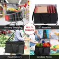 thumbnail image 2 of Insulated Food/Pizza Delivery Bag Insulated Grocery Reusable Shopping Bags Insulated Cooler Bags, 2 of 7