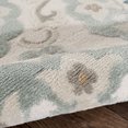 thumbnail image 6 of Tranquility Beige Moonrock / Light Blue Rectangle 2 ft. x 7 ft. Indoor Runner Olefin Machine Made Contemporary Eclectic Global Transitional Cool Suzani Rug, 6 of 8