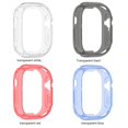 thumbnail image 3 of Marco de protección de la cubierta de la caja de parachoques de TPU para Apple Watch Ultra 49 mm (negro claro) WDOplteas Para estrenar, 3 of 9