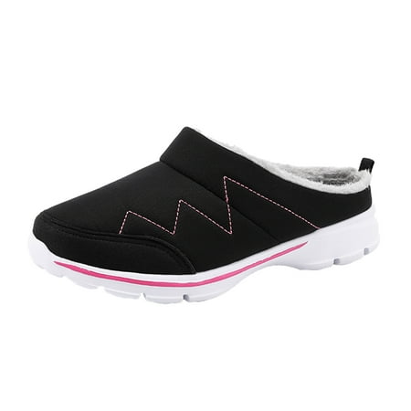 

GWAABD Walking Sneakers Women Plus On Shoes Lovers Mesh Warmth Breathable Velvet Shoes Casual for Womens Shoes Slip Fabric Women s Women s