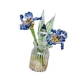 thumbnail image 4 of Ramo de flores de cristal con jarrón, flores de iris, figuras coleccionables para novia Estilo B, 4 of 9