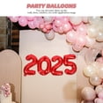 thumbnail image 3 of 1 Set Themed Birthday Balloons Red Polyester Film Numbers 2025 Shape For Party Organizers, 3 of 8