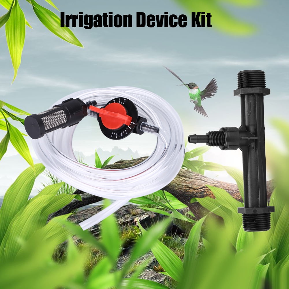 Yosoo Irrigation Tube Injector,Garden Irrigation Device Kit G3/4