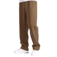 thumbnail image 2 of Huanglei Boy's Girls Baggy Sweatpants Straight Leg Open Bottom Casual Pants Elastic Waist Athletic Joggers Sweat Pants With Pockets, 2 of 4