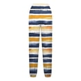 thumbnail image 4 of Cinch Bottom Sweatpants Baggy High Waist Stripe Joggers with Pockets Workout Gym Athletic Lounge Trousers, 4 of 5