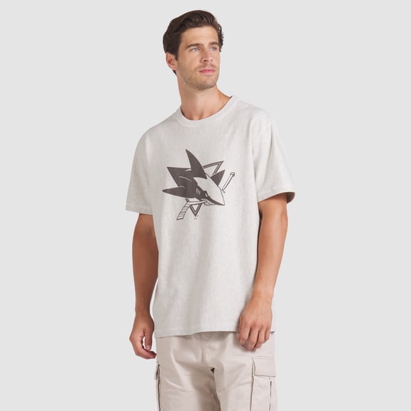 Men's Fanatics Cream San Jose Sharks Made in Canada T-Shirt