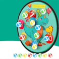 thumbnail image 4 of Toy Sports Double Sided Dart Board Compatible With Kids Target Throw Ball Game C, 4 of 5