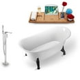 thumbnail image 4 of Tub, Faucet and Tray Set Streamline 59" Clawfoot NH1080WH-140, 4 of 4