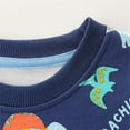 thumbnail image 4 of Phenas Toddler Boys Dinosaur Sweatshirt Fall Winter Cotton Long Sleeve Crewneck Pullover Tops, 4 of 6