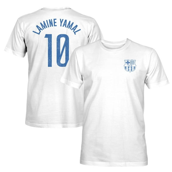 Men's 1863FC Lamine Yamal White Barcelona Player T-Shirt