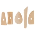 thumbnail image 1 of SHISUYAN 5pcs Wooden Modeling Tools Ceramic Pottery Ribs Tool Set Clay Sculpture Tools for Cutting Carving Smoothing, 1 of 8