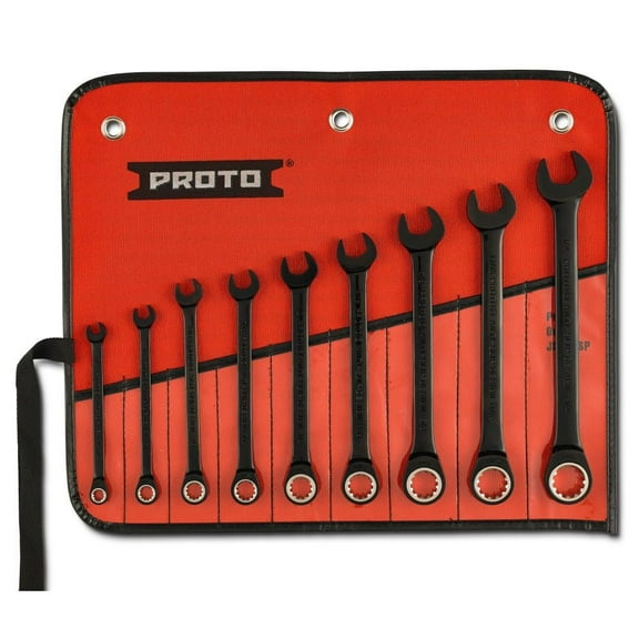 Proto 9 Piece Combination Ratcheting Wrench Spline