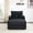 Black, variant on 39-inch Sofa - Built-in Cup Holders - Office - Convenient Beverage Storage