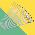 thumbnail image 1 of 6/12PCS Watercolor Gouache Paint Brushes Set Different Shape Round Pointed Tip Nylon Hair Painting B, 1 of 4
