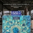 thumbnail image 3 of High Precision Body Weight Scale Smart Bathroom Scales with Large LCD Display(400lbs),Decorative for Bedroom-Mandala Of Peacock Feathers In Shades Of Blue And Gold, 3 of 4