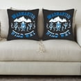 thumbnail image 3 of Set of 2 Throw Pillow Covers 18x18in - Cow-Themed design with bold ' MADANANTIR ' and ' WILD WEST ' text perfect for couch bed or car, 3 of 8