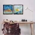 thumbnail image 3 of Stupell Industries Adventure Explore Camping Landscape & Nature Painting Black Floater Framed Canvas Art Print Wall Art, 18 x 18, Set of 2, 3 of 10