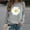 Gray, variant on Womens Tops Long Sleeve Winter Womens Casual Tops Ladies Daisy Print Sweatshirt Blouse Tee Sweater
