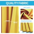 thumbnail image 6 of Window treatment panels thermal insulated with grommets curtains drapes for bedroom, living room 1 panel , 37 inch by 63 inch, yellow color K68, 6 of 6